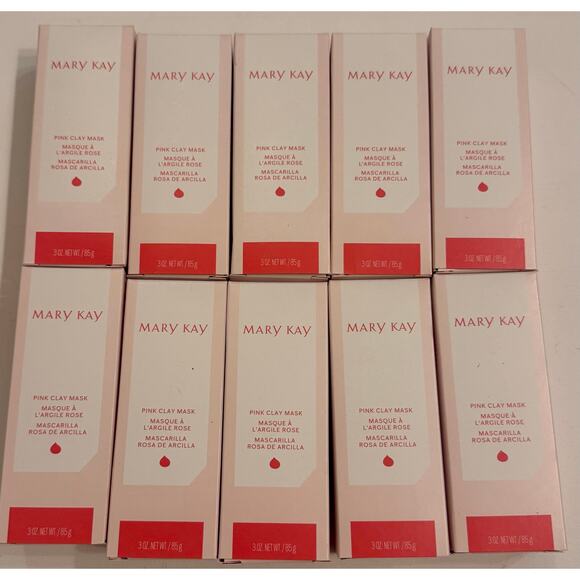 Lot of 10 NIB Mary Kay Pink Clay Mask 155315 3oz Unopened - Picture 1 of 6